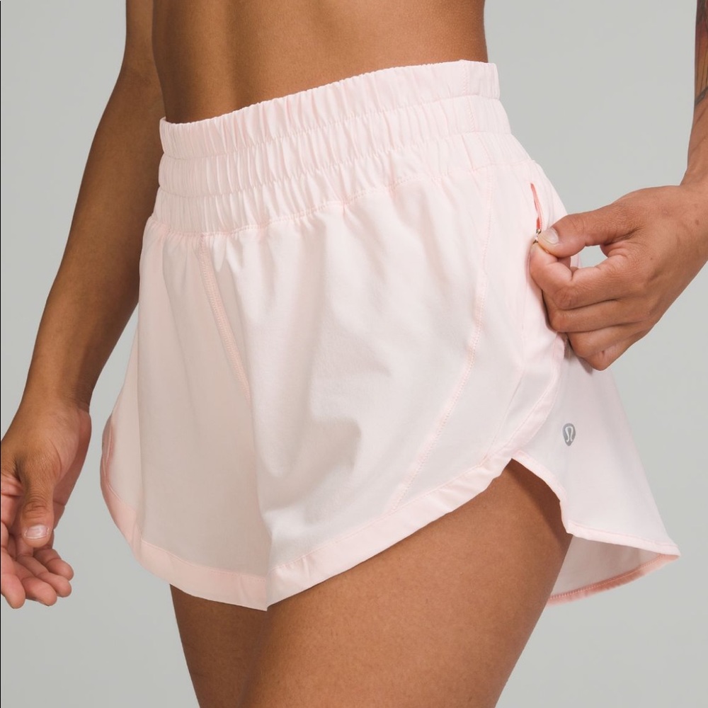 Lululemon STRAWBERRY MILKSHAKE Track that High Rise Short 3”Lined - Picture 4 of 5
